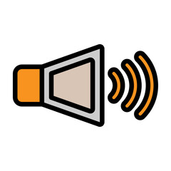 Speaker Vector Filled Icon Design