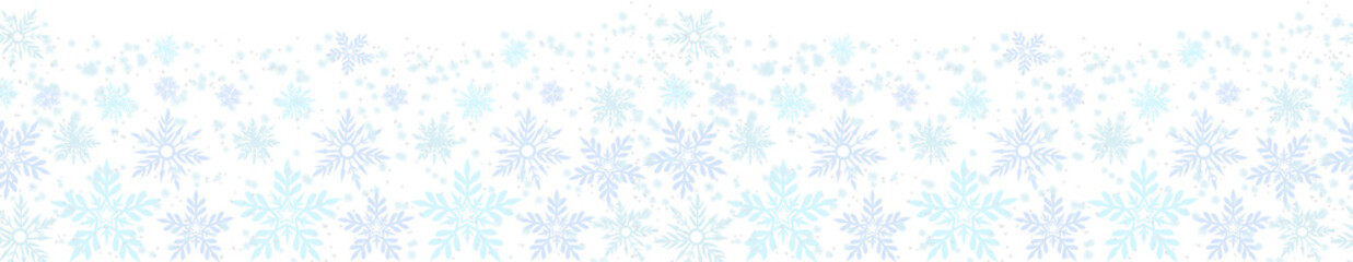 Snowflake Border, Snowfall Background