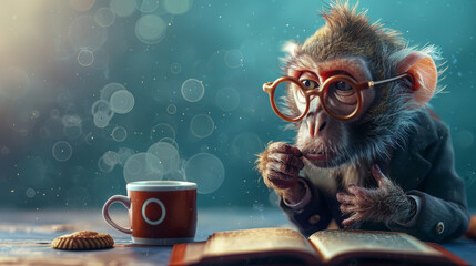 Playful Pup Embracing Human Habits, Infusing Whimsy and Personality into the Moment