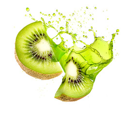 kiwi fruit isolated on transparent background png
