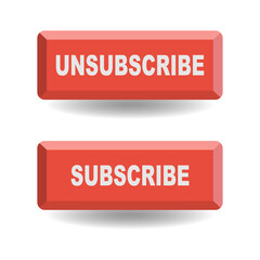 subscribe and unsubscribe icon buttons