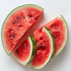 Watermelon, white background