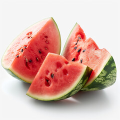 Watermelon, white background