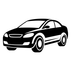 car silhouette logo icon vector illustrations on white background.