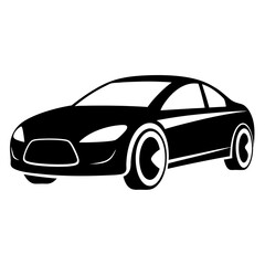 car silhouette logo icon vector illustrations on white background.
