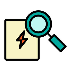 Analyzer Vector Filled Icon Design