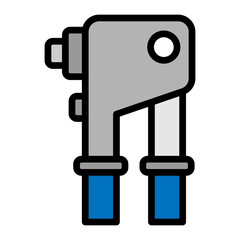 Riveter Vector Filled Icon Design