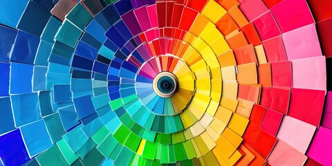 Fototapeta premium Colorful rainbow paint