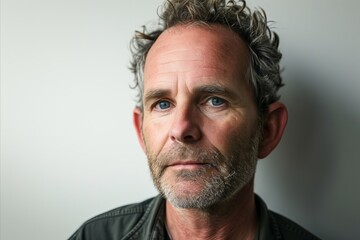 Obraz premium Portrait of a handsome middle-aged man with beard and mustache