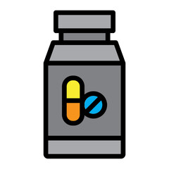 Medicine Vector Filled Icon Design