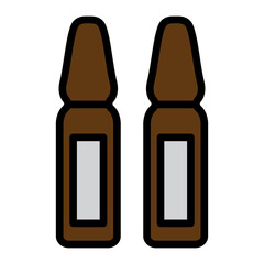 Ampoule Vector Filled Icon Design