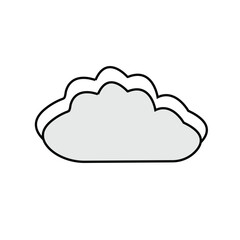 Cloud icon Line glyph and filled outline version abstract cloud outline and filled vector sign Symbol logo illustration Different style icons set Vector graphics