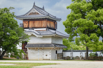 OKAYAMA, JAPAN - MAY 22 2023: Tsukimi Yagura Moon Viewing Tower