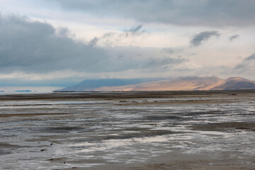 clouds on the beach