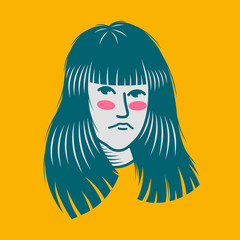 Character design avatar flat minimalist 77