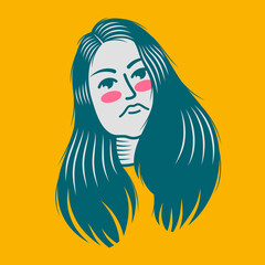 Character design avatar flat minimalist 78