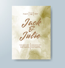 Watercolor Minimal Card. Classic Vector Design Cards. Wedding Abstract Background Invitation. Art Template. Set of Creative Illustrations for Brochure, Cover Design. Minimalistic Watercolor Artwork.