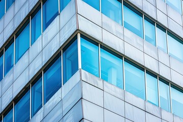 Modern office building. Fragment of modern architecture. Business concept