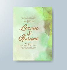 Watercolor Minimal Card. Classic Vector Design Cards. Wedding Abstract Background Invitation. Art Template. Set of Creative Illustrations for Brochure, Cover Design. Minimalistic Watercolor Artwork.