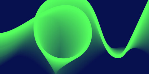 Curve shape flow vector abstract background in dark blue gradient, dynamic and speed concept, futuristic technology or motion art.
