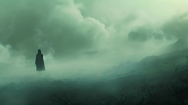 The fog itself seems to come alive swirling and shifting in unpredictable patterns giving the moors an everchanging surreal atmosphere.