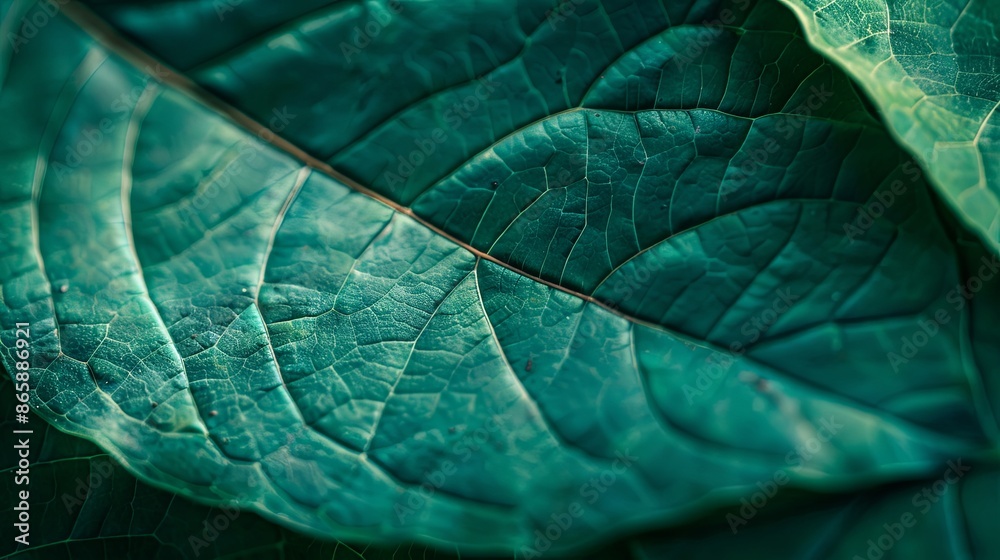 Wall mural Closeup leaf texture.