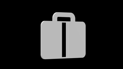 job resume interview business white set icon 3d illustration rotation