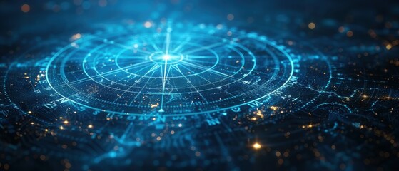 navigation concept for aviation. compass