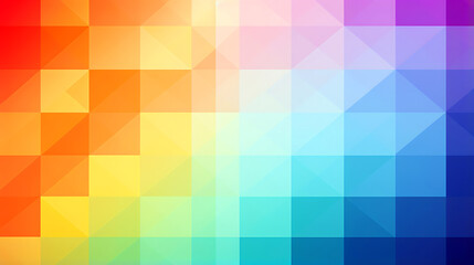 colorful rainbow background with squares