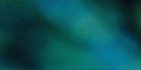 Blue-green abstract background, color gradient, bokeh, rough texture, grainy noise.