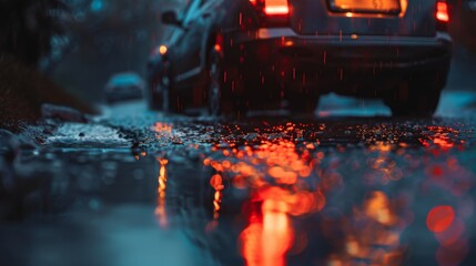 Urban Window - A Modern Bird's Eye View Vignette with High Saturation