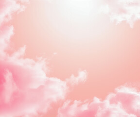 pink sky and clouds background