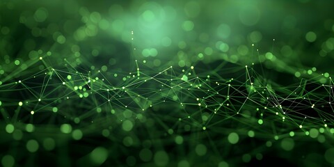 Stable Network Activity Consistent Green Line with No Security Breaches Detected. Concept Network Performance, Security Monitoring, Data Protection, Threat Detection