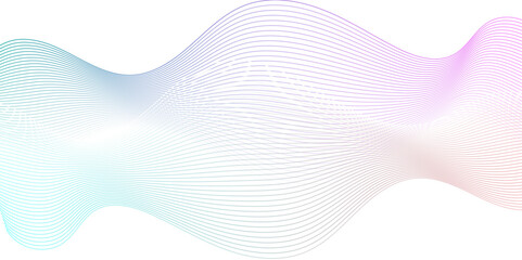 Vector minimal technology diagonal blend line dynamic frequency flow futuristic smooth digital line creative wave blend pattern background. abstract swoosh speed wave lines modern stream background.