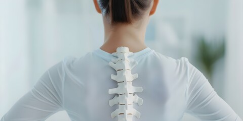 Improving Posture and Addressing Spinal Curve in Scoliosis Patients. Concept Scoliosis, Posture Correction, Spinal Health, Physical Therapy, Orthopedic Treatments