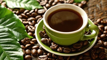 Obraz premium Coffee Ideal option for a cafe break
