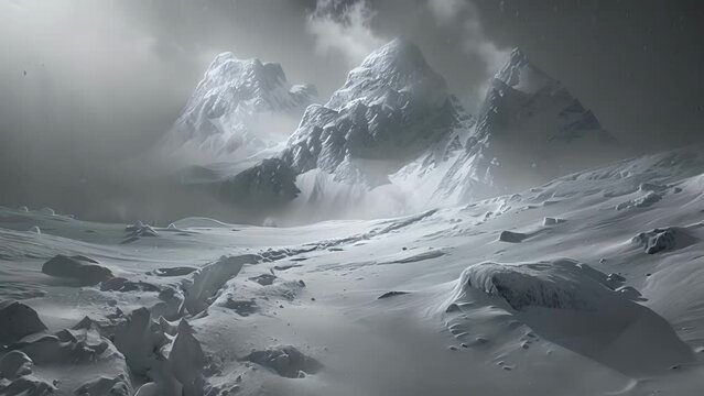 Deep in the mountains a blizzard raged on covering all signs of life but the faint trace of ghostly footprints in the snow were a haunting reminder of a past tragedy.
