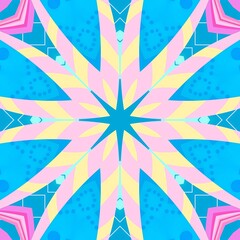 Dynamic colorful geometric pattern in vibrant hues