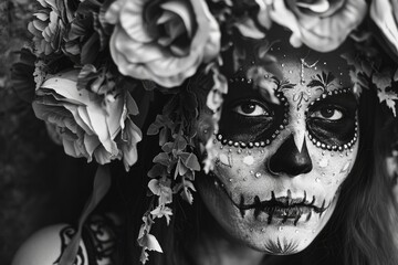 Fototapeta premium Woman with flower crown