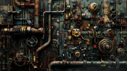 Mechanical Malevolence: Steampunk Illustration of a Corrupt System