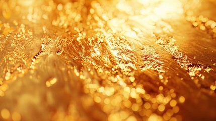 A luxurious gold texture background gleams with metallic brilliance, casting a radiant sheen that captivates the eye.