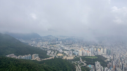 June 18 2021 a cityscape of the Kowloon, hong kong