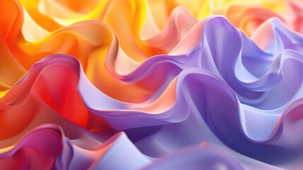 Obraz premium Abstract Textured Background in Lilac, Chambray Blue, Burnt Orange, Sunshine Yellow, and Peach Fuzz Tones