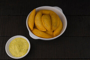 Fried empanadas, typical Colombian food