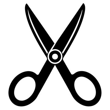 recommend clip art: scissors outline coloring book page line art illustration digital drawing