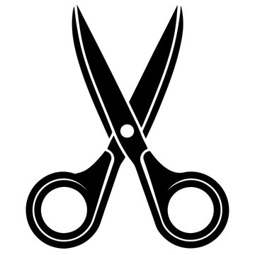 recommend clip art: scissors outline coloring book page line art illustration digital drawing