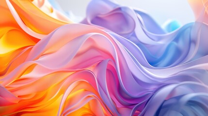 Obraz premium Dreamy Nostalgia: Lilac, Chambray Blue, Burnt Orange, Sunshine Yellow, Peach Fuzz Color Palette