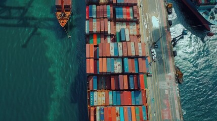 Container Ship at Sea