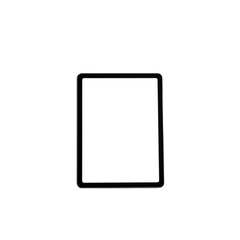 Black Rectangle Frame on White and Gray Checkered Background