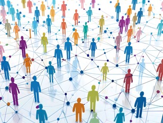 Interwoven Figures in Conceptual Social Network Lattice